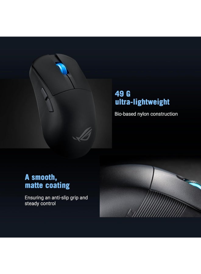 ASUS ROG Harpe Ace Mini Wireless Gaming Mouse, 49g Lightweight, AimPoint Pro 42K Optical Sensor, Optical Micro Switches, ROG Polling Rate Booster, Esports & FPS Gaming, Small, Medium, Black - Image 4