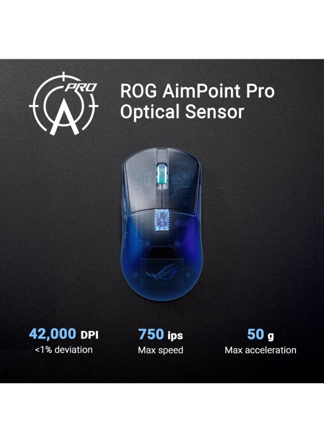 ASUS ROG Harpe Ace Mini Wireless Gaming Mouse, 49g Lightweight, AimPoint Pro 42K Optical Sensor, Optical Micro Switches, ROG Polling Rate Booster, Esports & FPS Gaming, Small, Medium, Black - Image 5