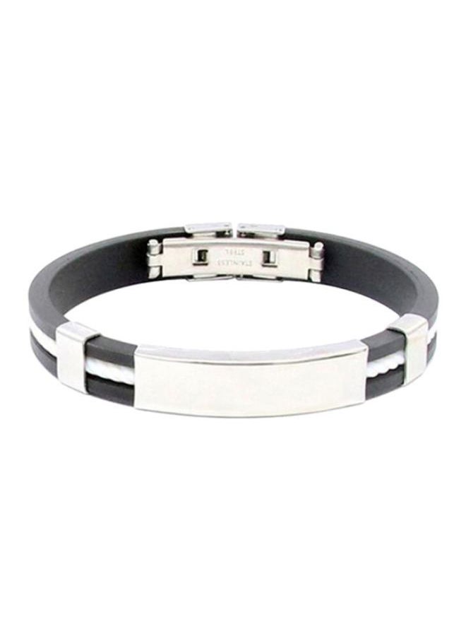 NIBEMINENT Rubber Wristband Cuff Bracelet 