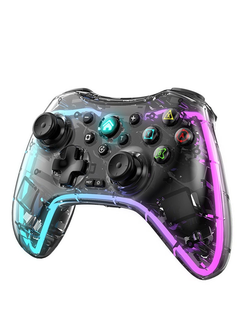 Wireless Controller Bluetooth For Sony PlayStation 4 Multiple Connections Compatible With PS3 PS4 PS5 Switch PC Android IOS And Other Platforms RGB Ambient Light Controller - Image 1