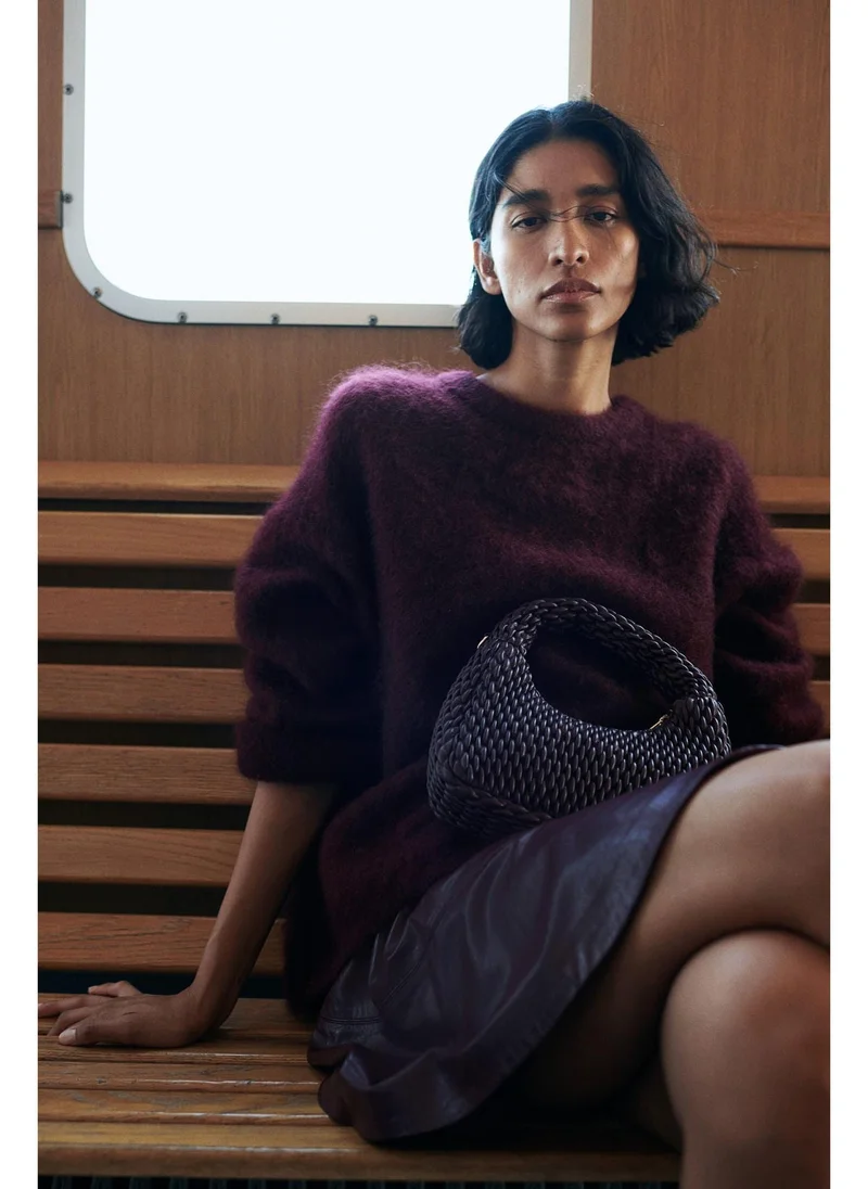 H&M Flared Coated Skirt