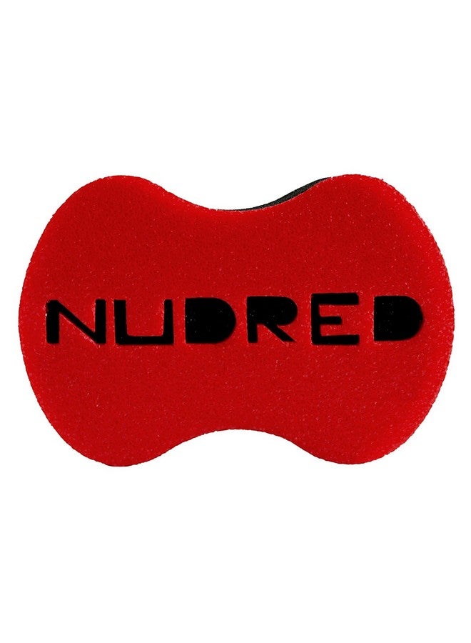 NuDred Hair Sponge For Black Men/Women Hair Twisting Sponge/Twist And Curl Sponge Brush Barber Curling Care Tool Brushes For Afro Curly Styling Dreads Curls & Coils Large Holes (Red) - Image 3