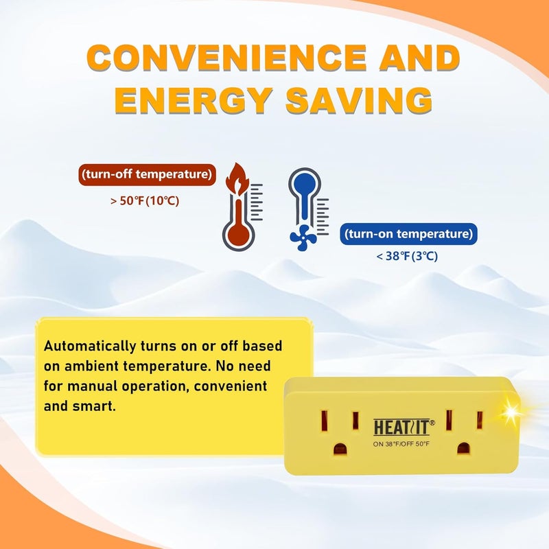 HEATIT ET-24 Freeze Thermostatically Controlled Outlet - Image 2