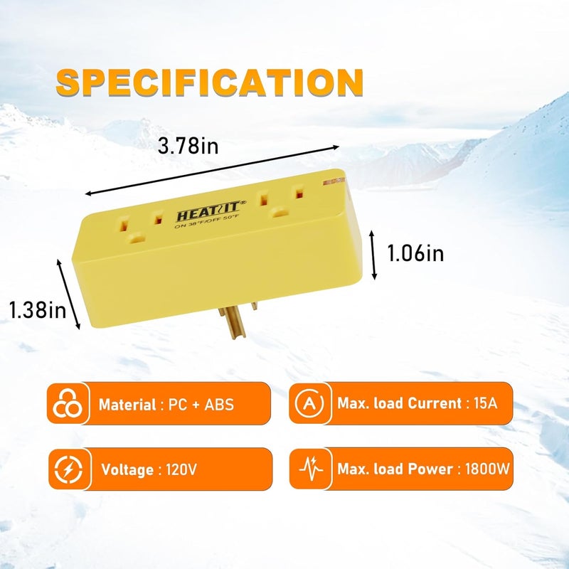 HEATIT ET-24 Freeze Thermostatically Controlled Outlet - Image 5