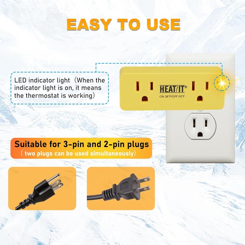 HEATIT ET-24 Freeze Thermostatically Controlled Outlet - Image 3