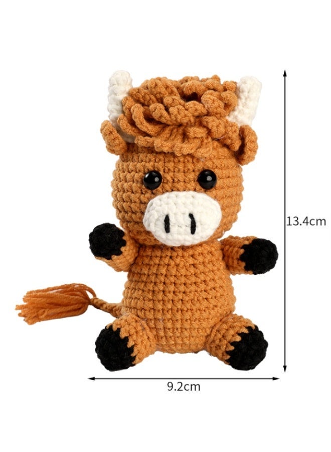 Crochet Kit Cow Crochet Set for Beginners, Complete Crochet Set with Step-by-Step Video Tutorials, Ideal DIY Gift for Adults and Craft Lovers - Image 2