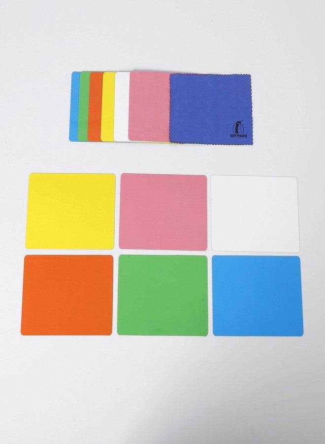 Navy Penguin Dry Erase Magnets Set - 12 Pack - 6x4 in Whiteboard Magnetic Notes Planning Pads Labels - Large White Board Magnet Strips Name Tags for Home and Office (12, 6x4 in) - Image 3