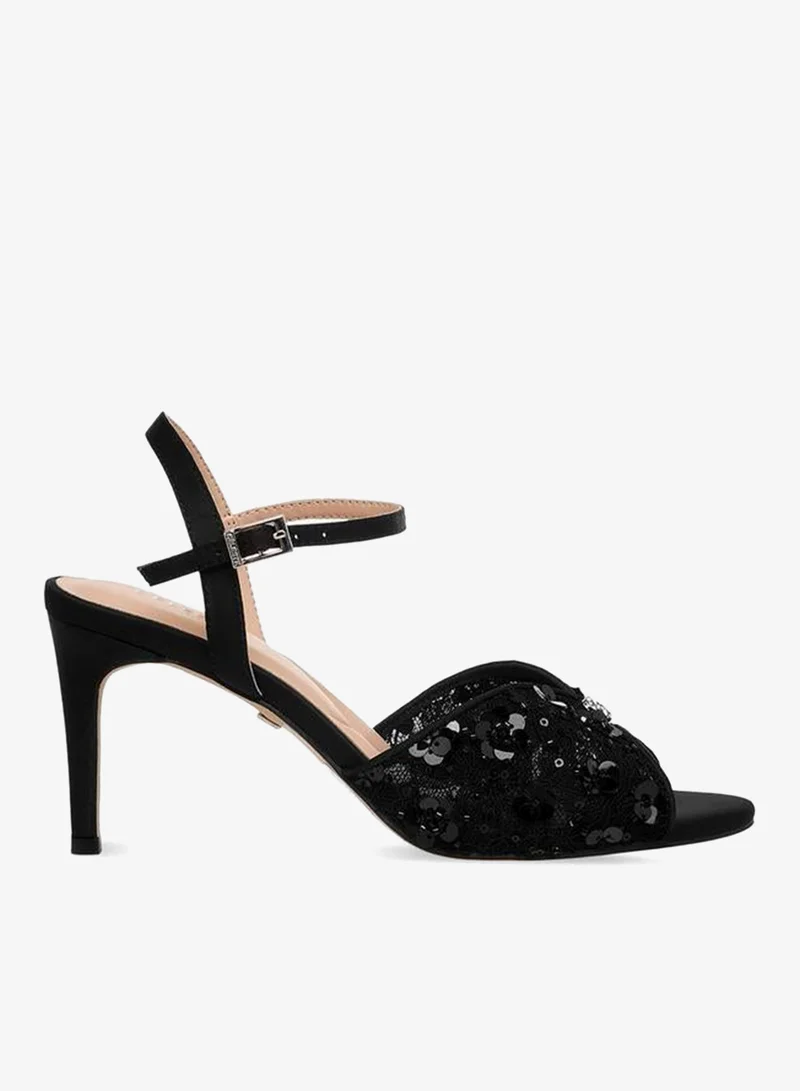 سيليست Women Stiletto Heel Ankle Strap Sandals Ramadan Collections