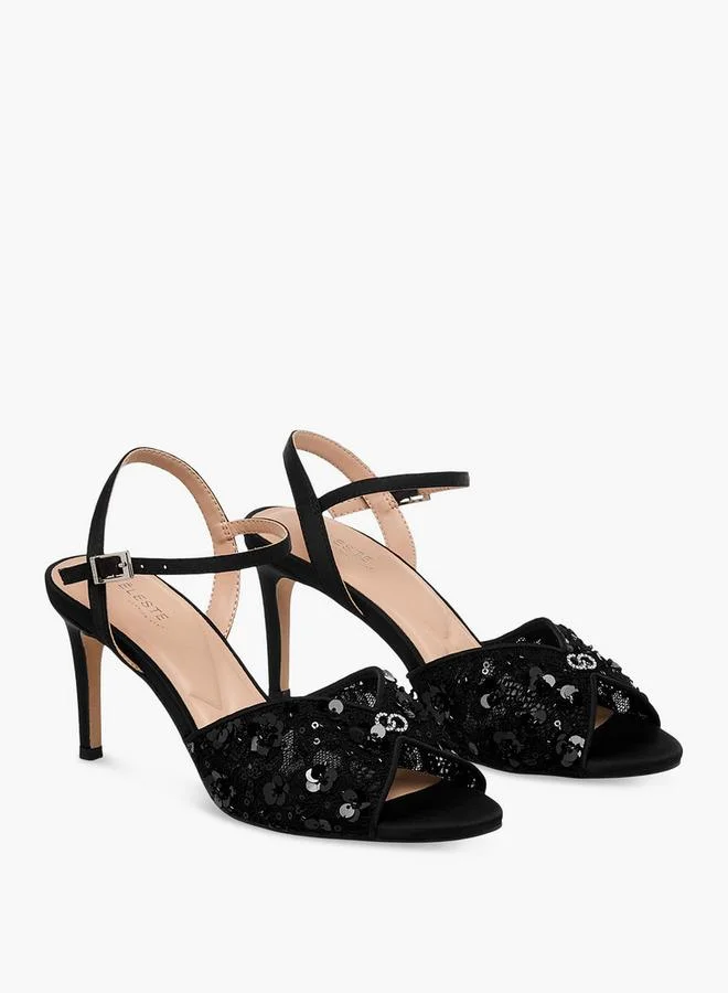 سيليست Women Stiletto Heel Ankle Strap Sandals
