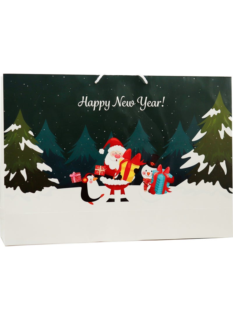 Repro Design New Year Themed 54X38 cm Happy New Year Printed Cardboard Bag 1 Piece  - Image 3
