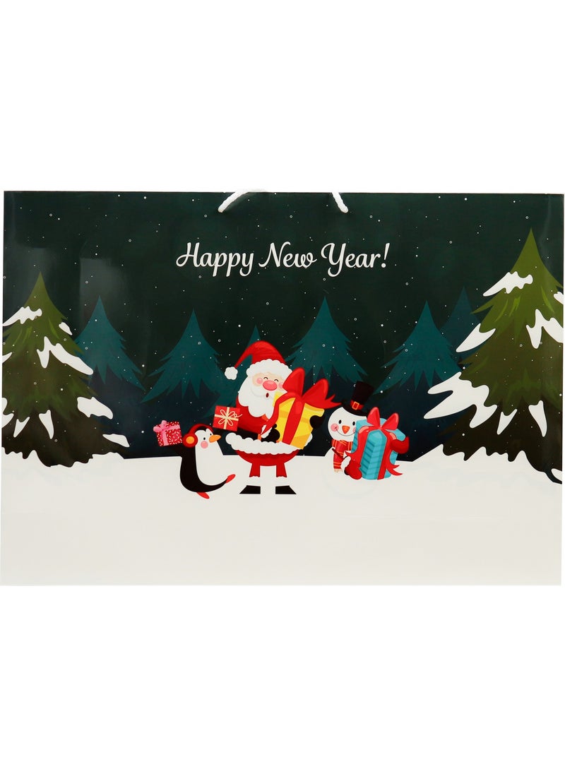 Repro Design New Year Themed 54X38 cm Happy New Year Printed Cardboard Bag 1 Piece  - Image 1