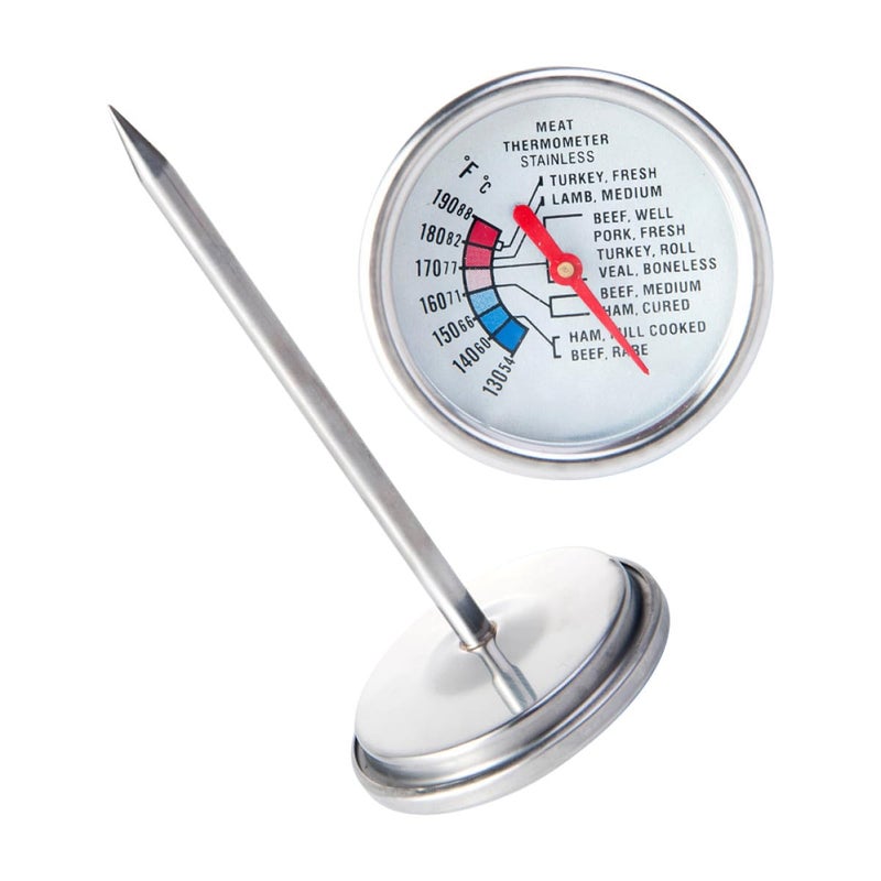 Beef Cooking Thermometer Stainless Steel Meat Probe Kitchen Food Thermometer Instant Read Pointer for Grilling and Cooking - Image 1