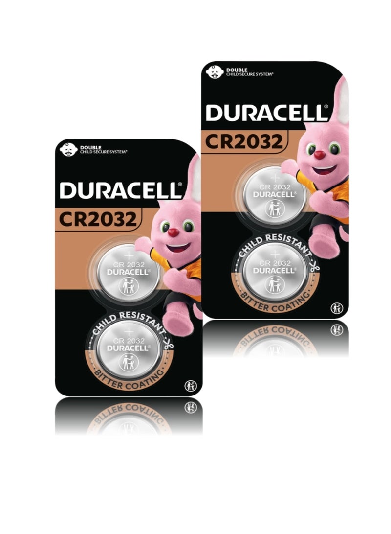 Duracell CR2032 Lithium 3V - 4 Pack (2 Cards x 2 Pcs) - Image 1