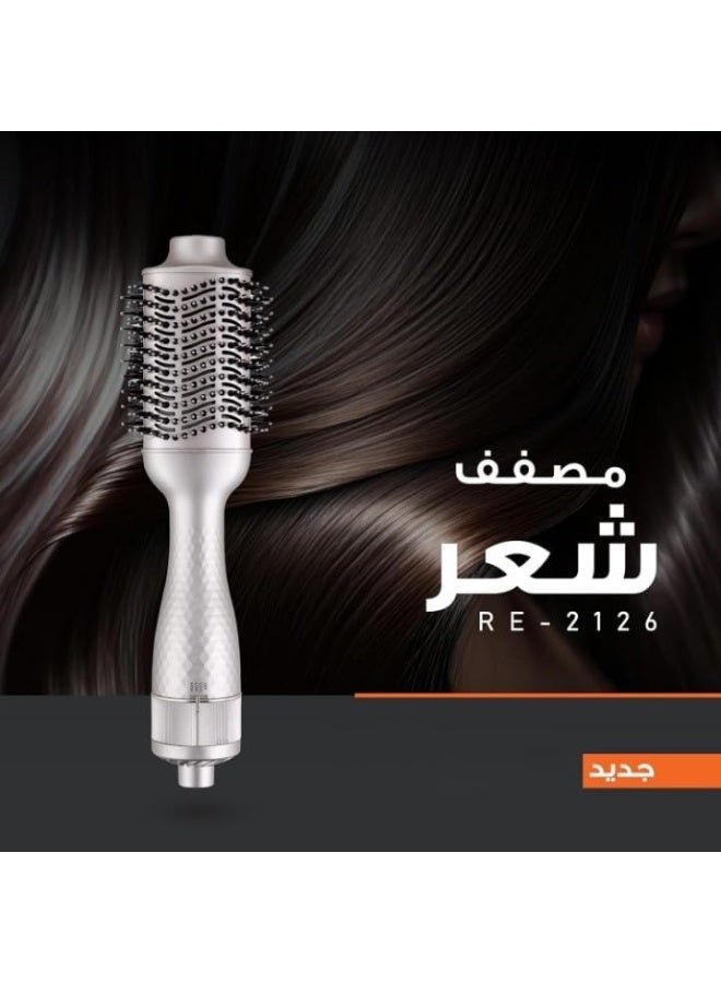 ريبنيو مصفف شعر بقوة 1300 واط، شعيرات منسدلة مضادة للتشابك ورؤوس مدببة بثلاثة أوضاع تحكم - بارد، متوسط، ساخن، RE-2126 - Image 4