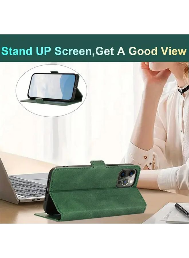 Eco Friendly Green Wallet Phone Case For iPhone XR With Card Slots - Image 5