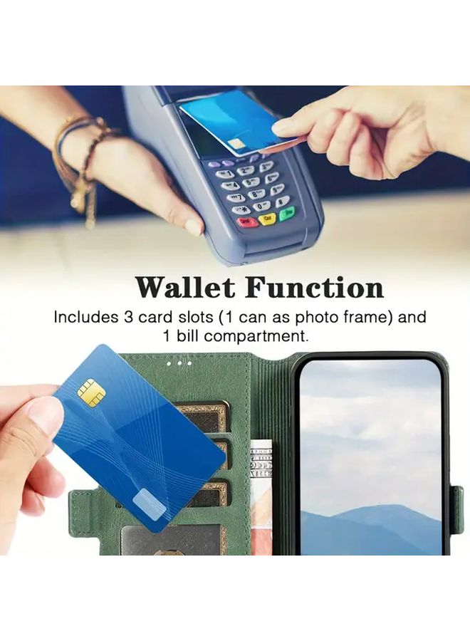 Eco Friendly Green Wallet Phone Case For iPhone XR With Card Slots - Image 3