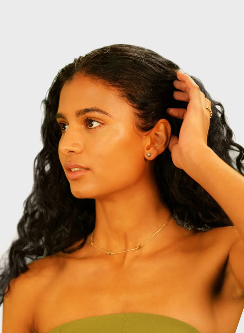 BUCKLEY LONDON Olivine Dainty Stud And Choker Set