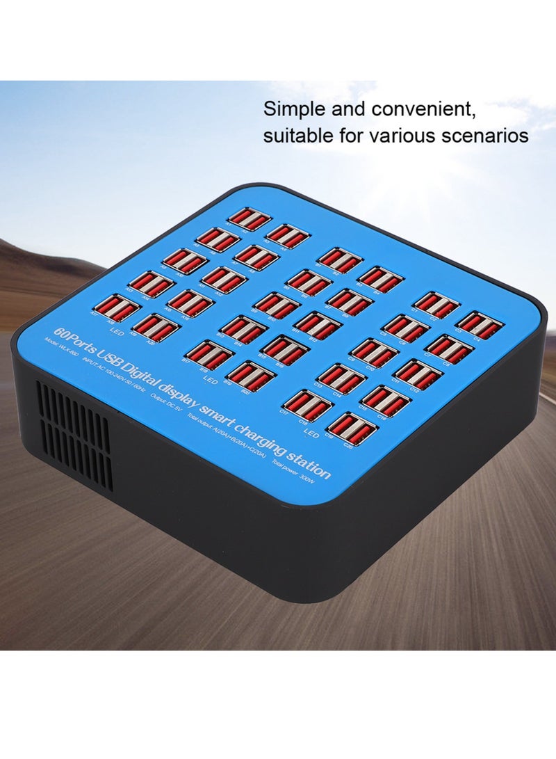 Generic Intelligent USB Charging Station 60 Ports PC ABS Fire Retardant Shell 300W  - Image 4