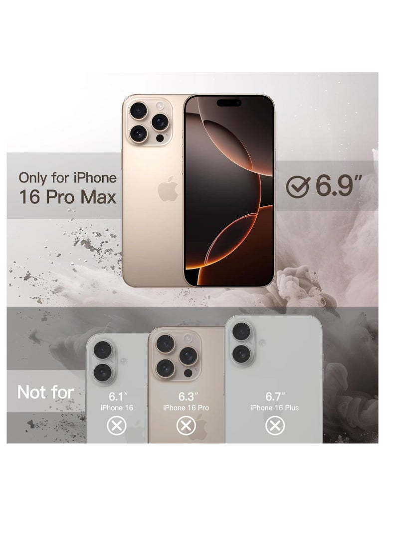Generic - Case for iPhone 16 Pro Max, Clear [Compatible with mag-safe] Charging Anti-Yellowing Cover Rugged Shockproof Bumper Transparent Phone Cases for iPhone 16 Pro Max 6.9",(Natural Titanium) - Image 1