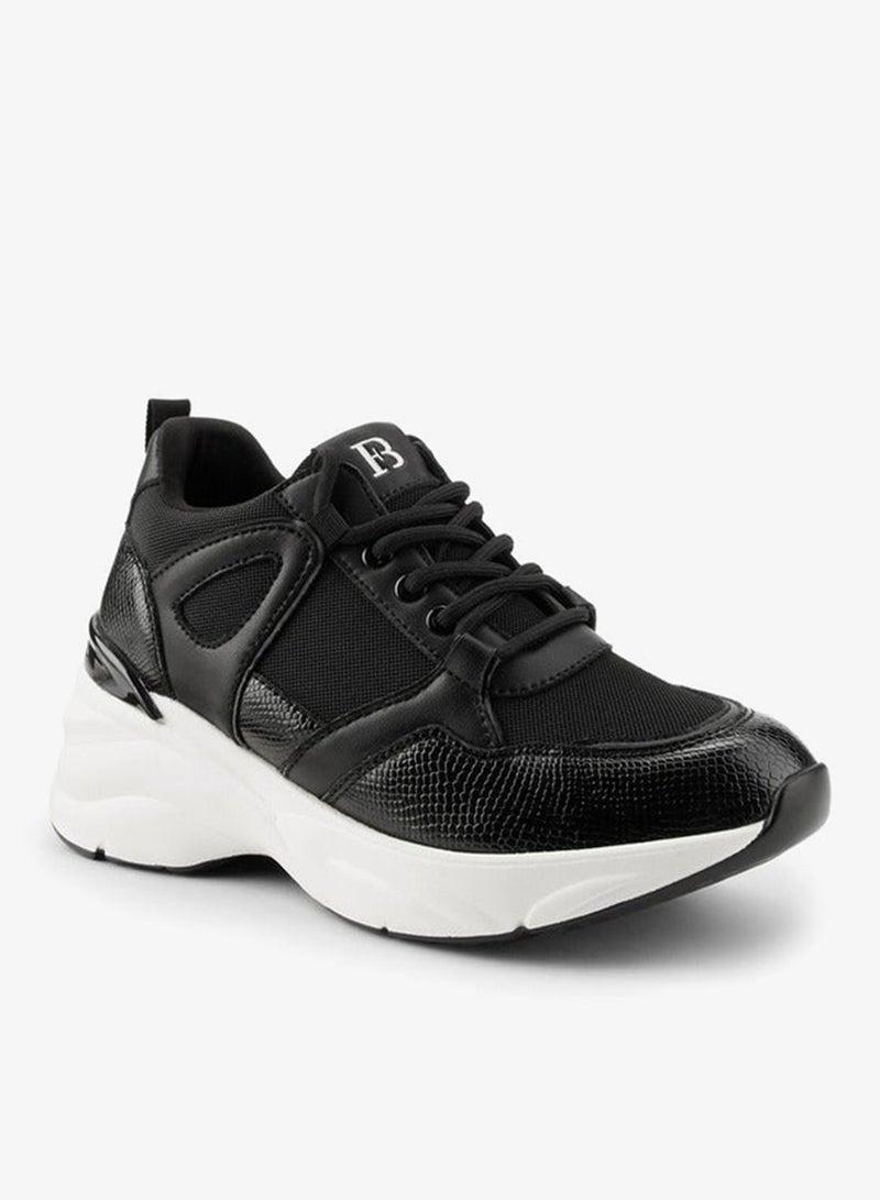 Flora Bella By Shoexpress Panelled Lace-Up Sneakers - Image 3