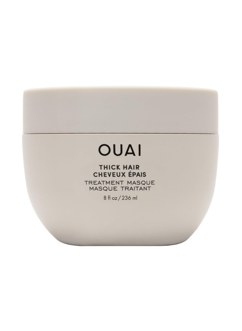 Ouai - OUAI Thick Hair Mask - Hair Treatment Masque with Almond Oil, Olive Oil, & Hydrolyzed Keratin to Restore Damaged Hair - Phthalate & Paraben Free Hair Masque (8 fl oz) - Image 1
