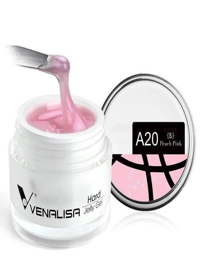 VENALISA Peach Pink Color Builder Gel for Nails Extension-15ml Hard Jelly Gel Strengthen Nail Extension French Nail DIY design (A20) - Image 1