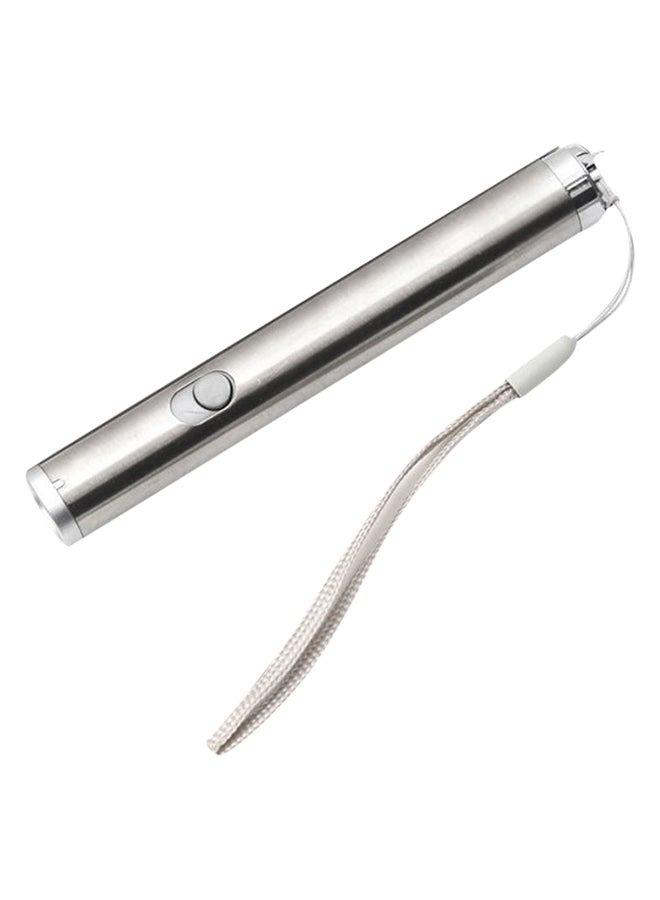 متعقب القطط متعدد الوظائف 2 في 1 فضي 12x18x18سم - Image 1