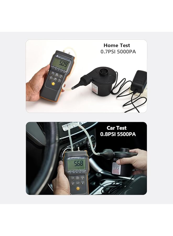 SKY-TOUCH Electric Air Pump With 3 Nozzles : Family Car Dual Use Inflatables Pump Quick Fill Perfect Inflator/Deflator Pump For Outdoor Camping Air Beds Boats Swimming Ring Pool Raft Toy (Black) - Image 2