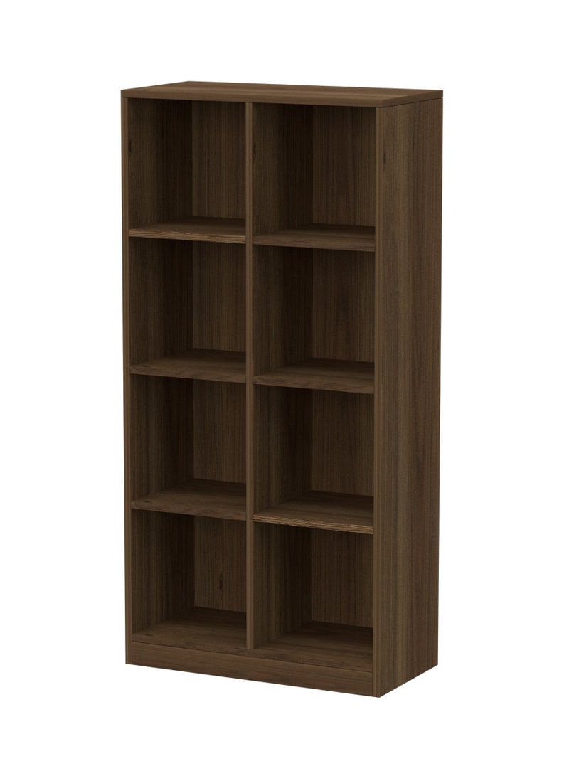 Mahmayi Wooden Display Shelves with 8 Storage Compartment, Freestanding, Top Shelf for Decoration Ideal for Storing Book, Files, Showpieces - Zabrano - Image 1