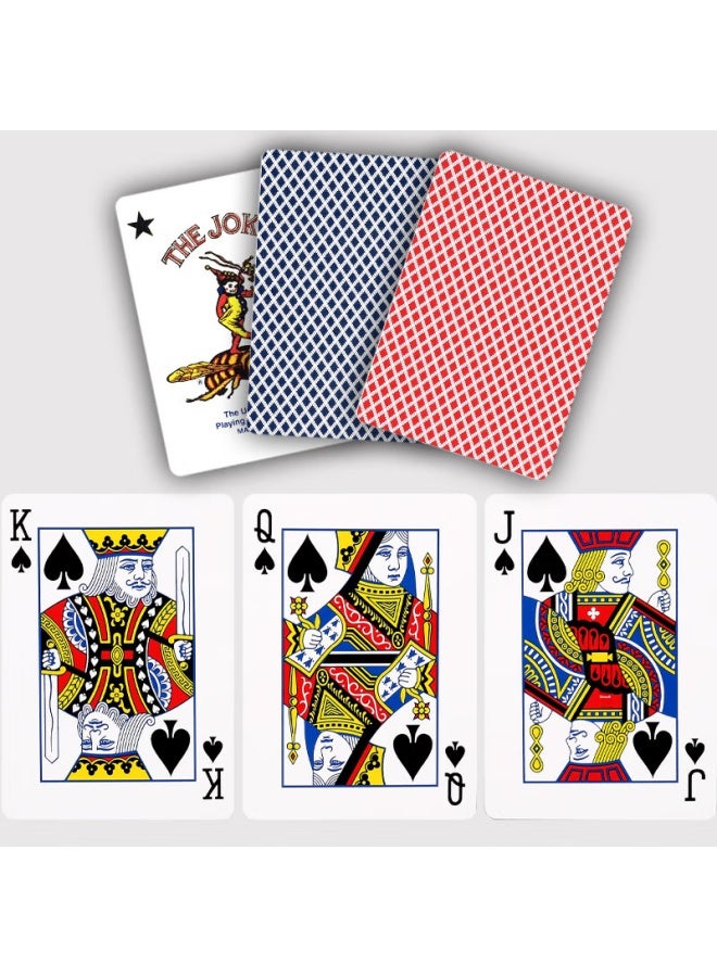 Bee Bee Poker Cards, Texas Hold'em Card Game, American Imported Wide-format Playing Cards, 6 Decks (3 Red, 3 Blue) - Image 4