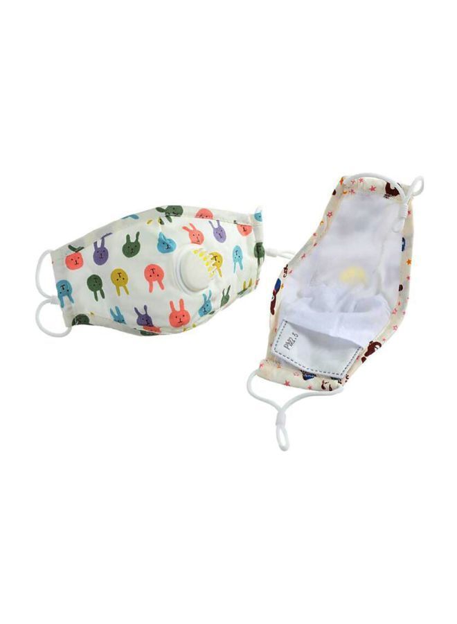 NIBEMINENT Rabbit Printed Anti-Dust Face Mask - Image 3