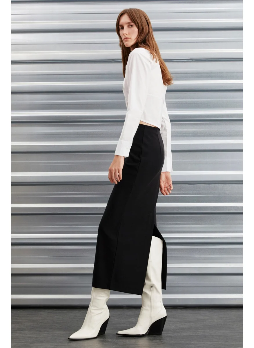 GRIMELANGE Rosetta Regular Black Skirt