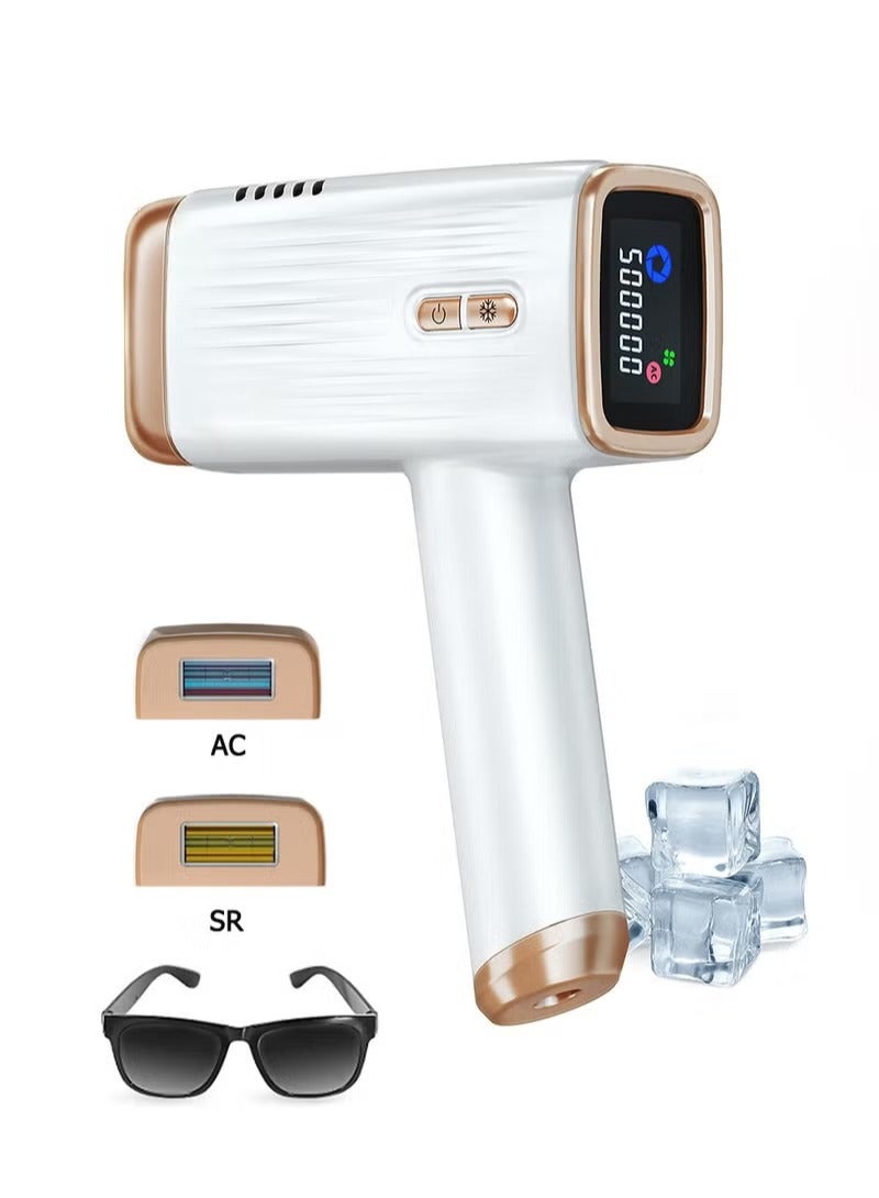 Generic Kinseibeauty E3 IPL Painless Hair Removal Device With Cooling Function, 500000 Flashes, 5 Energy Levels, Permanent Painless Epilators For Facial Armpit Leg Arm Bikini Line Body (1*HR+1*AC+1*SR Lamp)  - Image 1