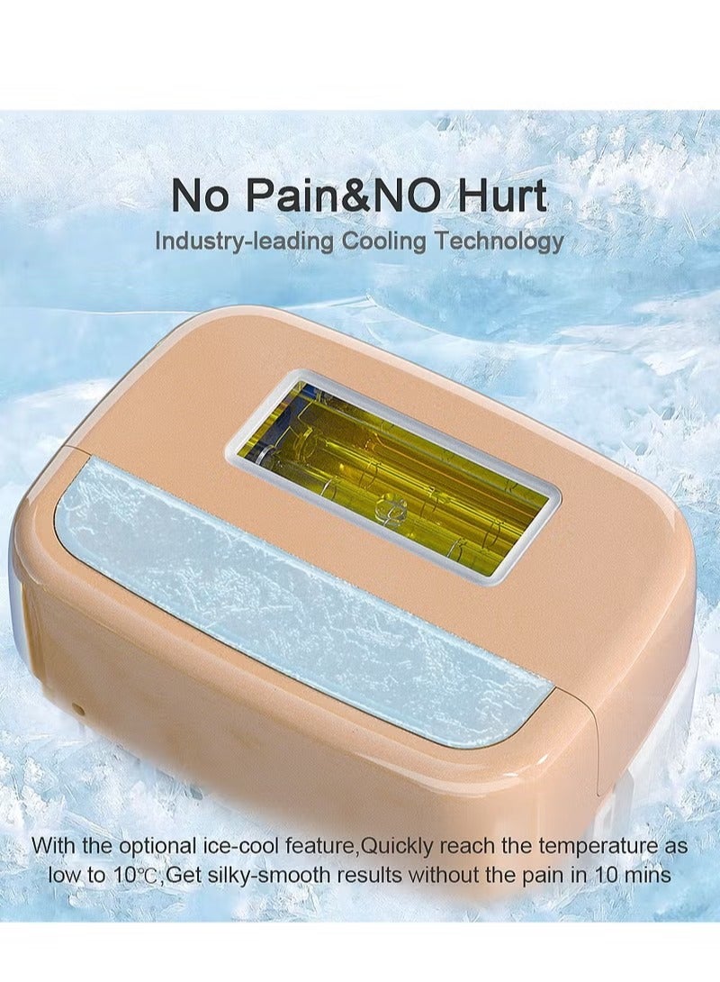 Generic Kinseibeauty E3 IPL Painless Hair Removal Device With Cooling Function, 500000 Flashes, 5 Energy Levels, Permanent Painless Epilators For Facial Armpit Leg Arm Bikini Line Body (1*HR+1*AC+1*SR Lamp)  - Image 5