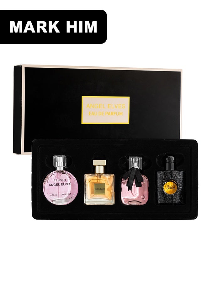MARK HIM 4-Piece Women’s Eau de Parfum Gift Set, 4x30ml Long-Lasting Fragrance Trio, Elegant Perfume Gift Set with Luxury Gift Box, Versatile Scent Kit for Daily & Special Occasions - Image 1