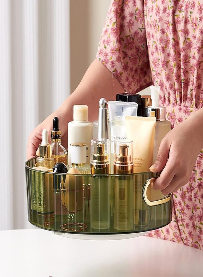 QCen Cosmetic Organizer Box Makeup Organizer with Drawers Vanity Storage Box, Plastic Makeup Organizer, Perfect for Home and Office Use For Countertop Cosmetics Display Case Holder (360 Roted) - Image 4