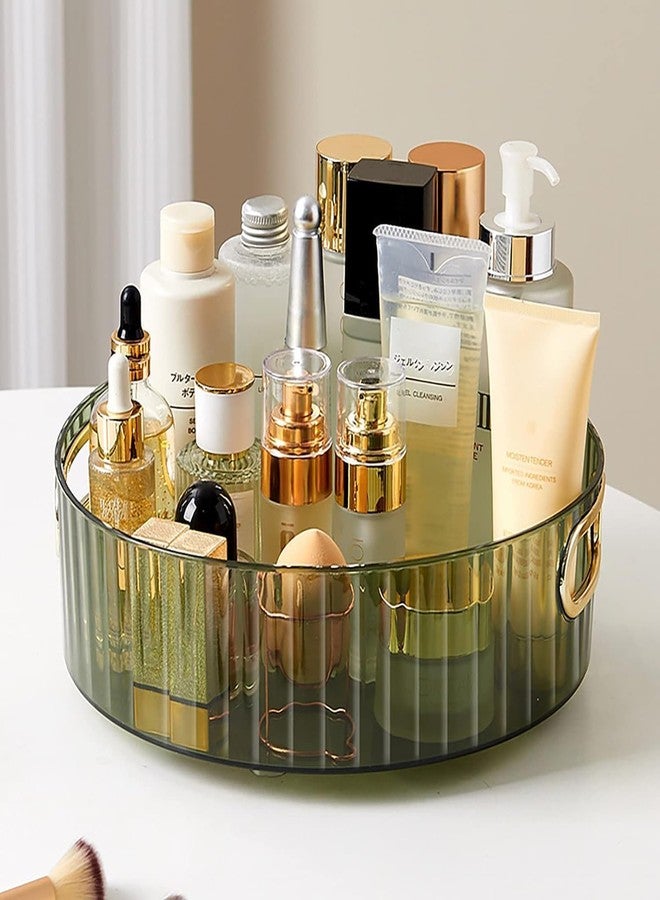 QCen Cosmetic Organizer Box Makeup Organizer with Drawers Vanity Storage Box, Plastic Makeup Organizer, Perfect for Home and Office Use For Countertop Cosmetics Display Case Holder (360 Roted) - Image 1