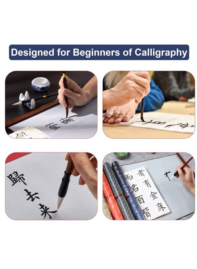 KUIDAMOS Reusable No Ink Chinese Calligraphy Paper Sheets Water Writing Cloth Brush Water Writing Magic Cloth For Beginners Calligraphy Practice And Calligrapher(15 X 30.7In) - Image 4