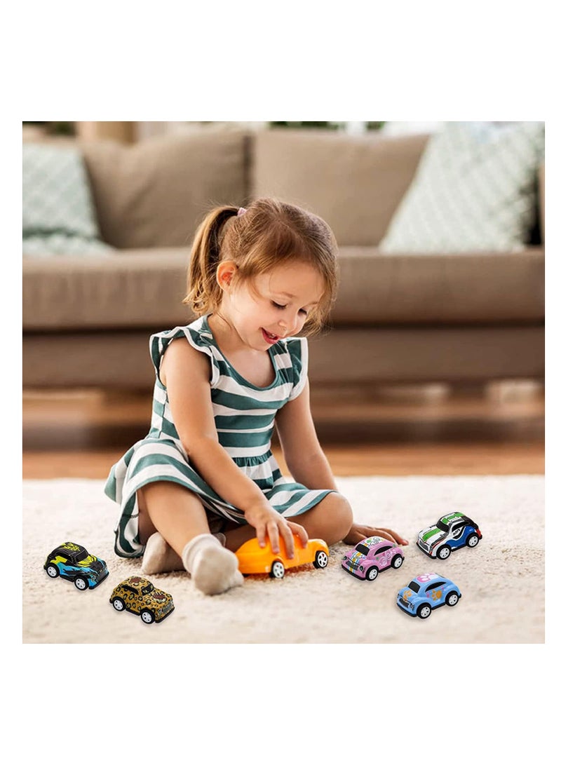 2pcs Children's Pull Back Mini Cartoon Vehicle and Styling Alloy Diecast Vehicle Models Collection Set Kids Toys for Boys and Girls - Image 4