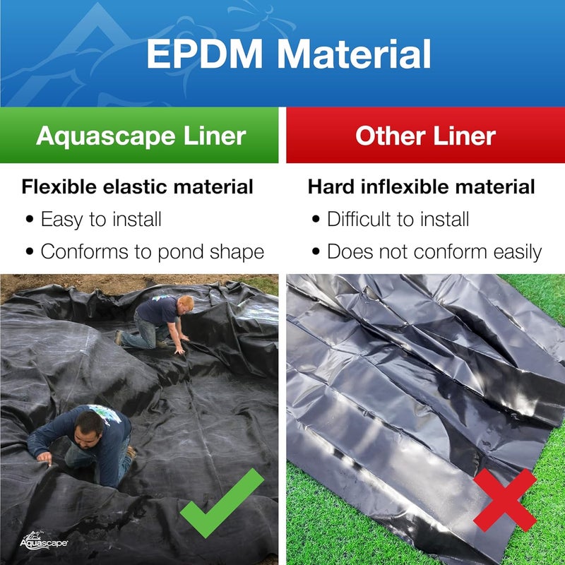 Aquascape PRO Grade EPDM Boxed 45 Mil Liner for Pond Waterfall and Water Features 10 x 12 Feet  85000 - Image 3