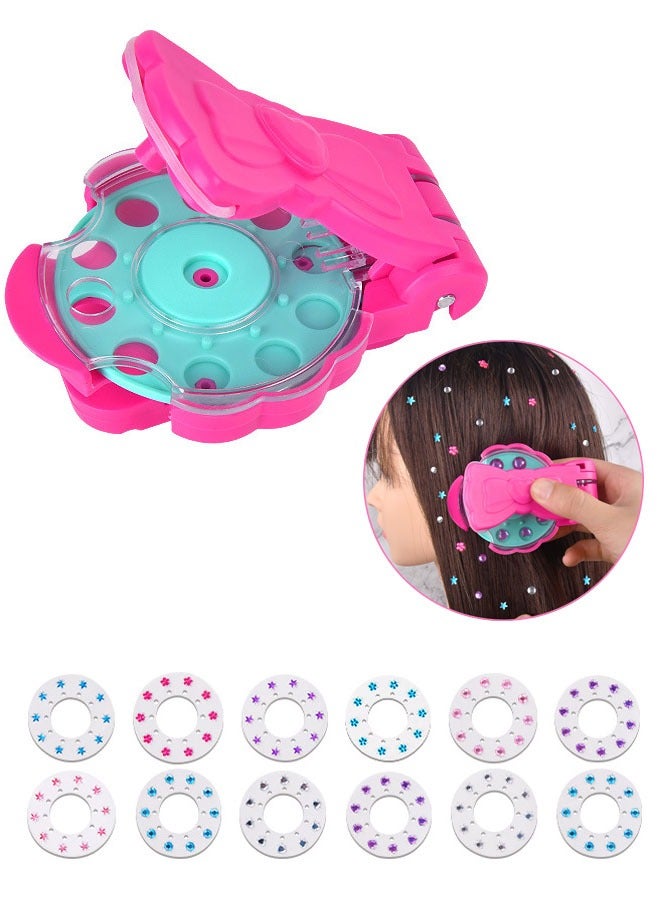 13-Piece Toys for Girls Set Hair Gem Can Decorate Hairs School Bags or Postcards  - Image 1