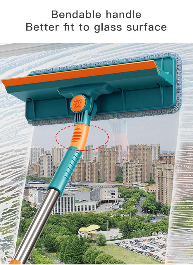 Cleaning Window Wiper with Retractable Belt, 2 Cleaning Cloths