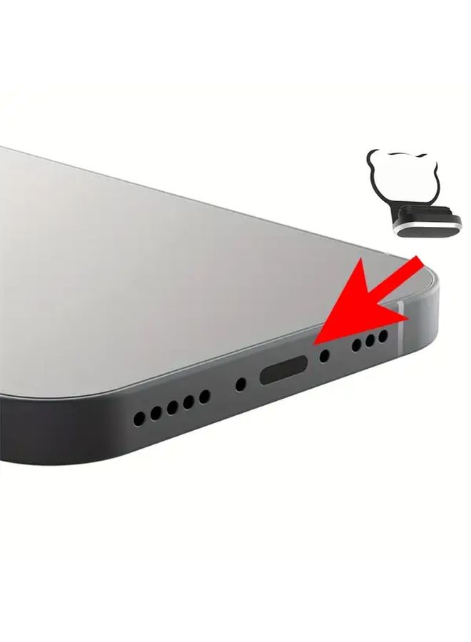 1 قطعة غطاء مانع للسقوط لمنفذ شحن ضد الغبار لسلسلة Apple iPhone 8 9 10 11 12 13 14 - Image 4