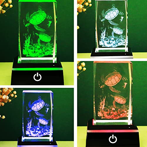EUSTUMA LED Light Base Non-Slip Square Display Stand In A Variety of Colors,Suitable for Glass Crystal Spherical Artwork (Flat Top Surface) - Image 4
