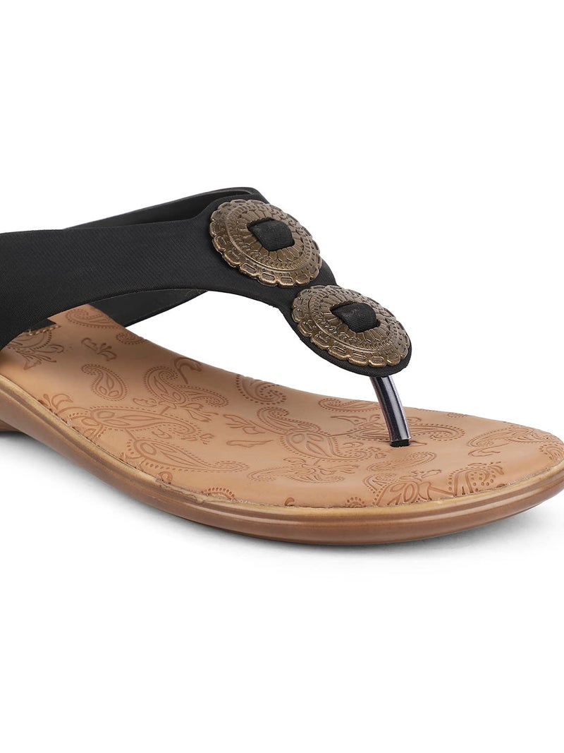 Bata Women's Slip-on Sandals - Black (4UK) (6716060040) - Image 5