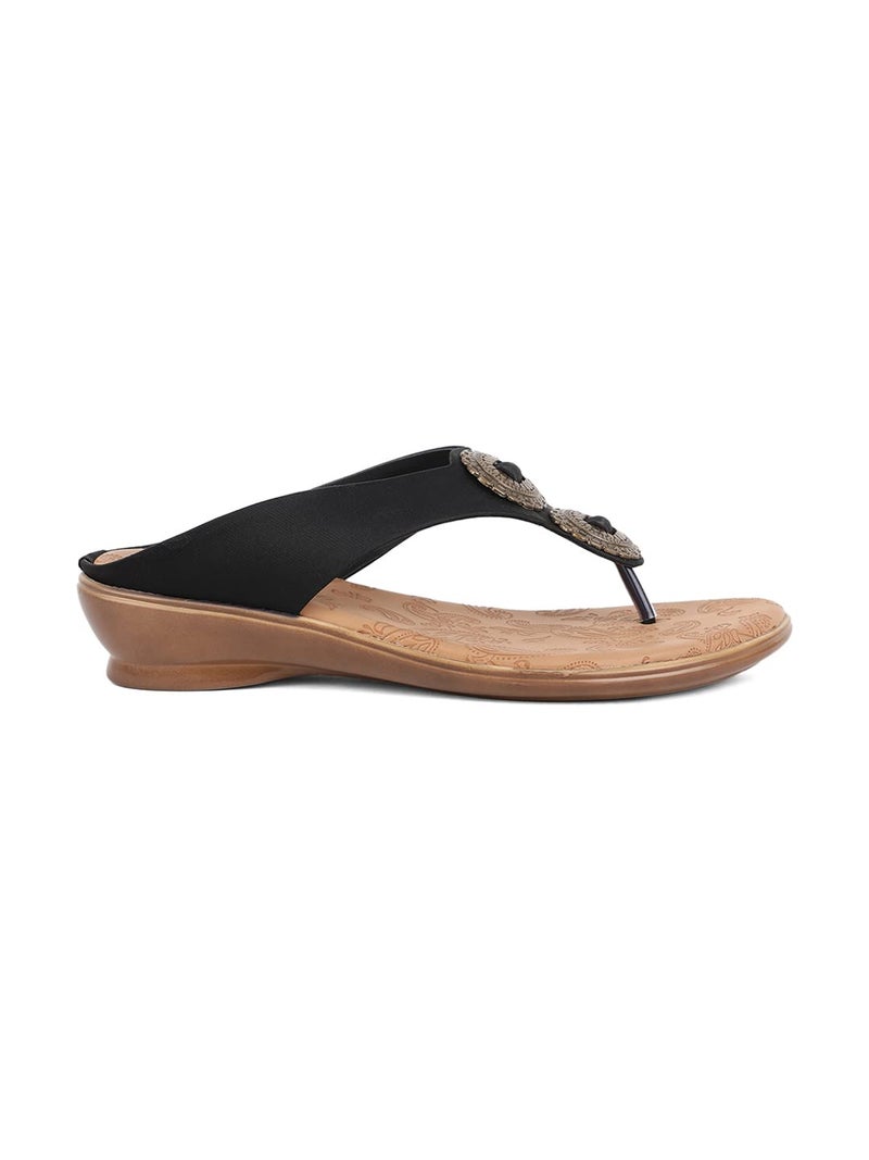 Bata Women's Slip-on Sandals - Black (4UK) (6716060040) - Image 3
