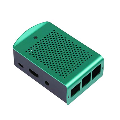 REES52 Raspberry Pi 3 Model B+ Aluminum Case Metal Shell Support Raspberry Pi 3 Model B B Plus (Green) - Image 2
