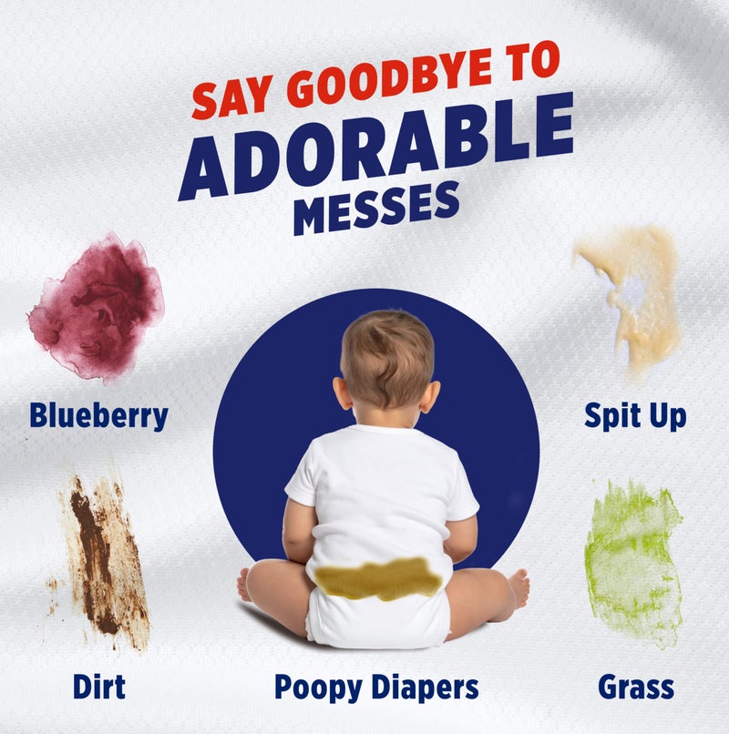 OxiClean Max Force Laundry Stain Remover Spray, Newborn & Baby Essentials, Stain Treater, 12 fl oz, 3-Pack - Image 3