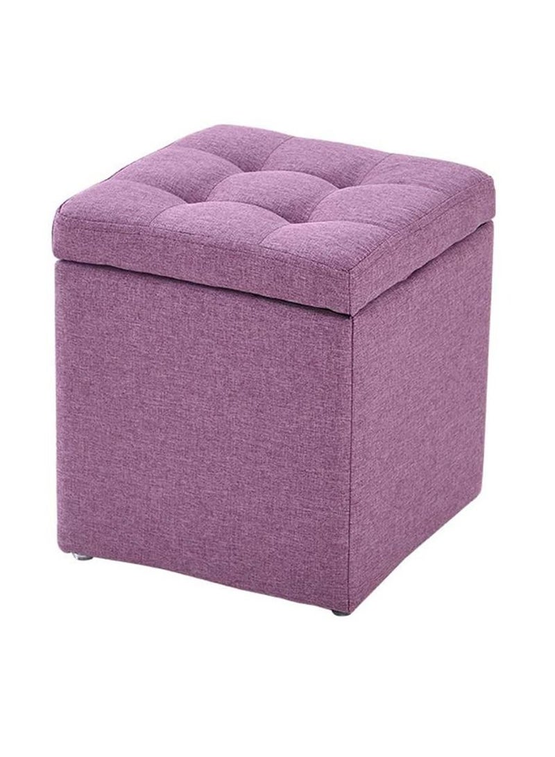 FFD Ottoman Storage Stool Foot Rest Ottoamn Stool Pink - Image 5