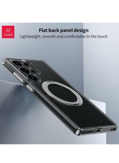 XUNDD XUNDD Hard Case Compatible with Samsung S25 Ultra Zero Sense Series with Magnetic Ring Stand, Lense Protection, Anti-impact, Anti-Scratch, Non Yellowing, Slim Fit, Accurate Cutouts for Camera etc. (Silver)  - Image 3